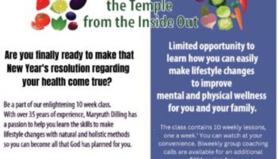 Rebuilding the Temple 10 Week Health Class